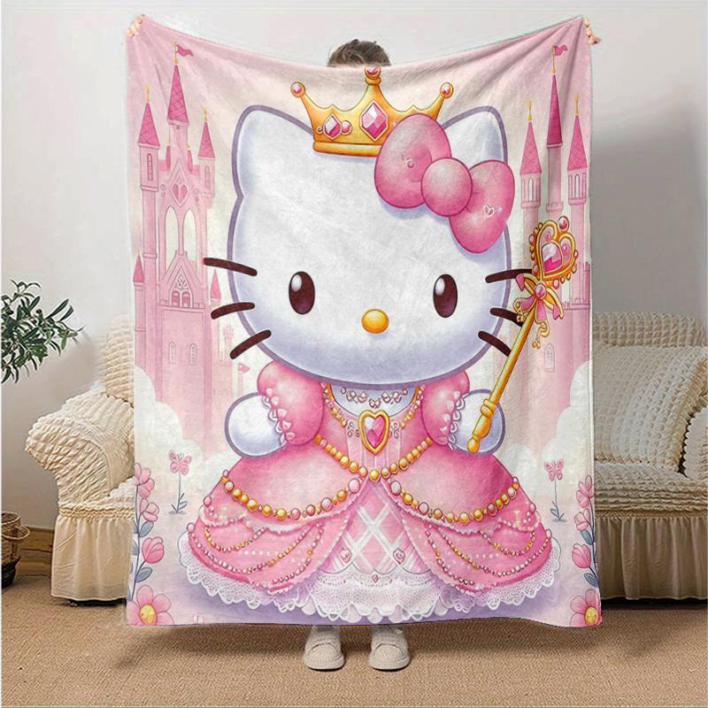 1pc Hello Kitty as a Princess Blanket, Seasonal Home Decorative Throw for Room, Soft Warm Bedding Gift Idea for Family and Friend, Living Room, Travel 130x150cm
1pc Hello Kitty as a Princess Blanket, Seasonal Home Decorative Throw for Room, Soft Warm Bedding Gift Idea for Family and Friend, Living Room, Travel 130x150cm