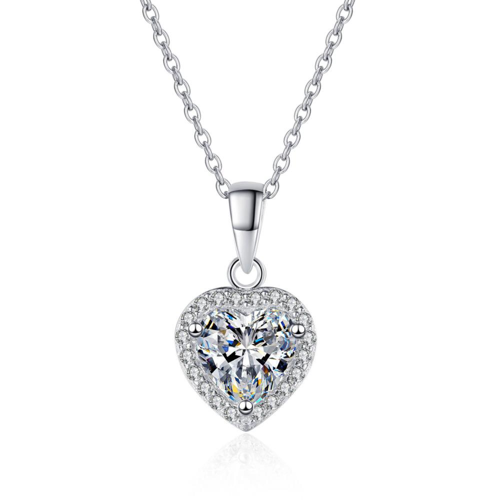 6.5mm Heart Cut Halo Moissanite Pendant Necklace S925 Sterling Silver For Women 6.5mm белый
6.5mm Heart Cut Halo Moissanite Pendant Necklace S925 Sterling Silver For Women 6.5mm белый