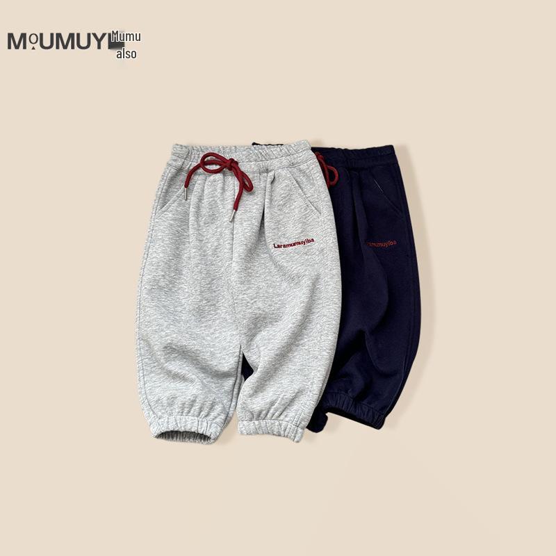 Boys Korean Style Cuffed Sweatpants with Letter Embroidery - Casual and Versatile Spring 2025 Trousers. 140 cm Темно-синій
Boys Korean Style Cuffed Sweatpants with Letter Embroidery - Casual and Versatile Spring 2025 Trousers. 140 cm Темно-синій