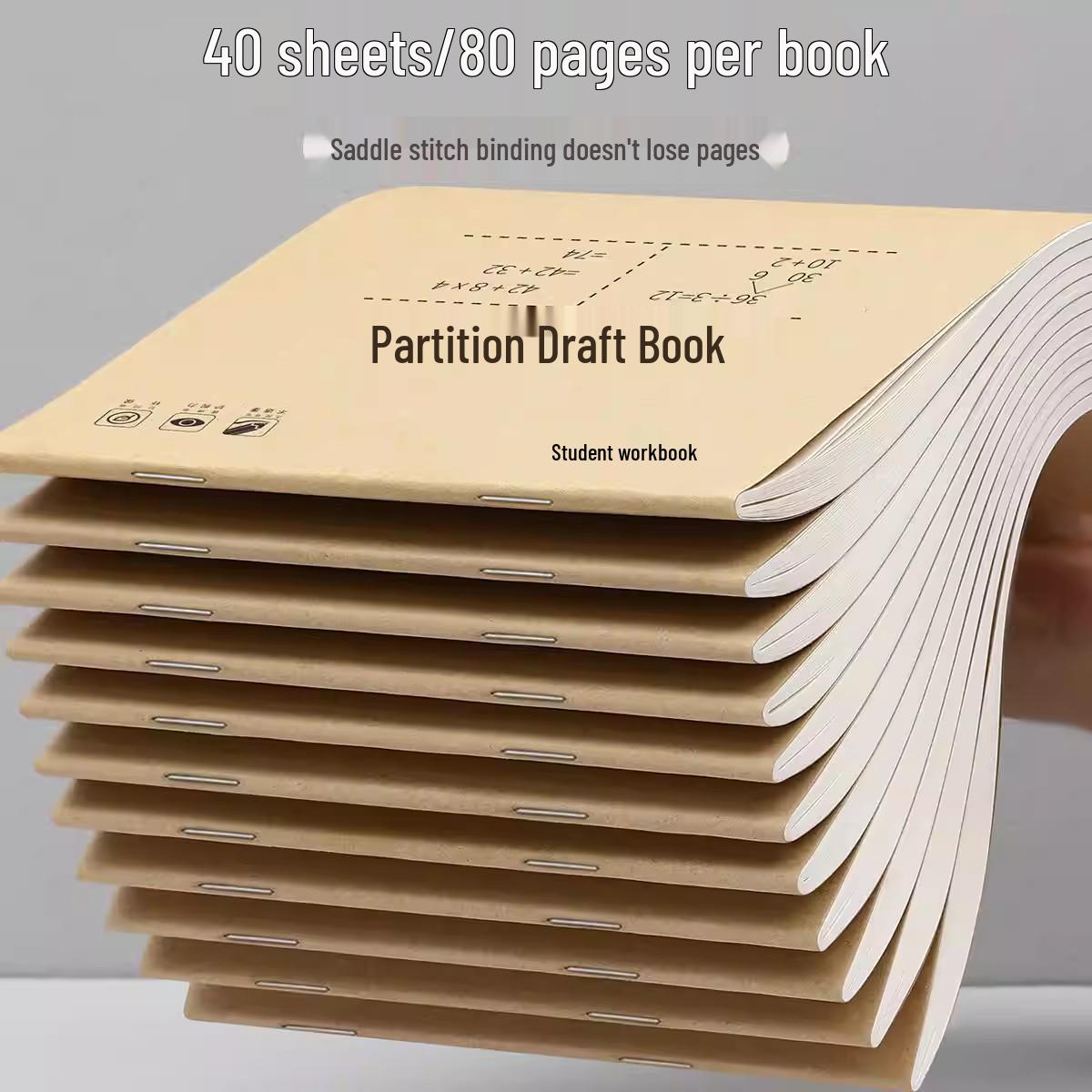 Sectioned Draft Notebook for Students: Math Scratchpad for Exam Prep and General Use in Elementary, Middle, and High School.
Sectioned Draft Notebook for Students: Math Scratchpad for Exam Prep and General Use in Elementary, Middle, and High School.