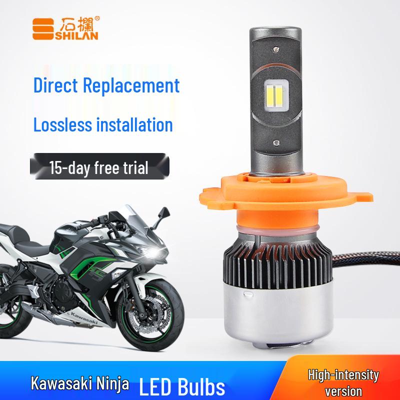 Kawasaki Ninja LED Headlight for 250/300/650 with H4 Lens, High/Low Beam
Kawasaki Ninja LED Headlight for 250/300/650 with H4 Lens, High/Low Beam