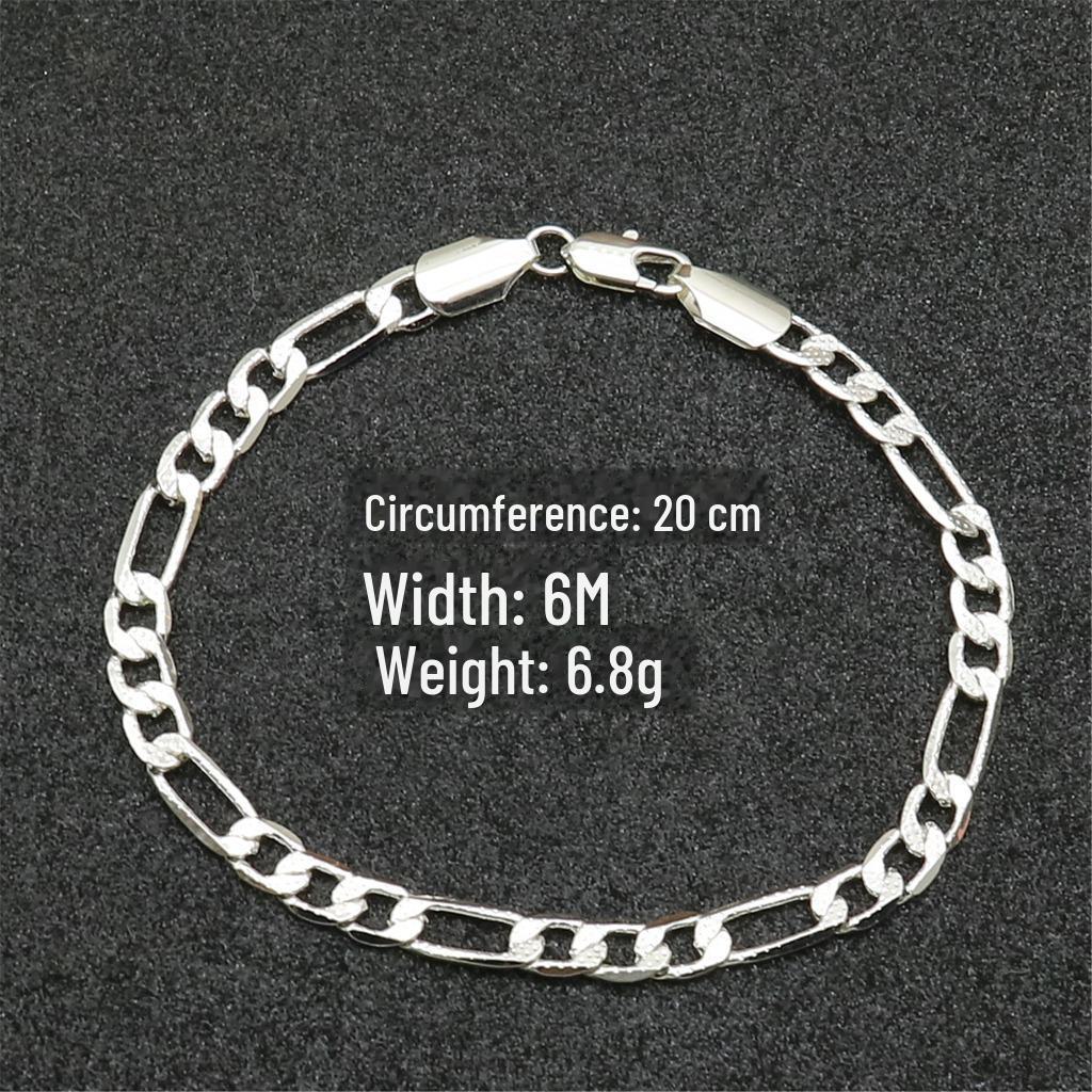 Модный европейский и американский серебряный браслет с уникальным дизайном 6M. 6M three-space bracelet серебряный
Модный европейский и американский серебряный браслет с уникальным дизайном 6M. 6M three-space bracelet серебряный