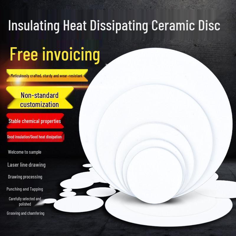96% Alumina Corundum Ceramic Disc: Heat-Resistant, Insulating, Wear & Corrosion-Resistant Gasket φ6mm*0.25/0.5/0.63/1mm (10 pcs, note thickness)
96% Alumina Corundum Ceramic Disc: Heat-Resistant, Insulating, Wear & Corrosion-Resistant Gasket φ6mm*0.25/0.5/0.63/1mm (10 pcs, note thickness)
