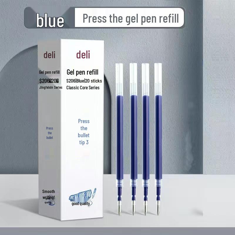 Black/Blue/Red Deli S01 Click Ballpoint Pen - 0.5mm for Students 0.5mm Spring Tip
Black/Blue/Red Deli S01 Click Ballpoint Pen - 0.5mm for Students 0.5mm Spring Tip