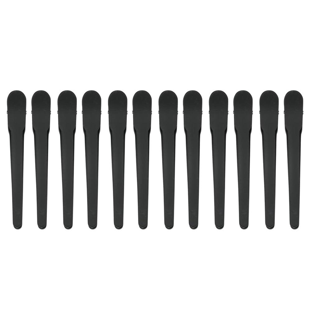 Hair Clips 12Pcs Black Durability Big Bite Alligator Clip Set Professional Plastic Hair Clips For Easy Styling And Sectioning (Duckbill) 12pcs
Hair Clips 12Pcs Black Durability Big Bite Alligator Clip Set Professional Plastic Hair Clips For Easy Styling And Sectioning (Duckbill) 12pcs