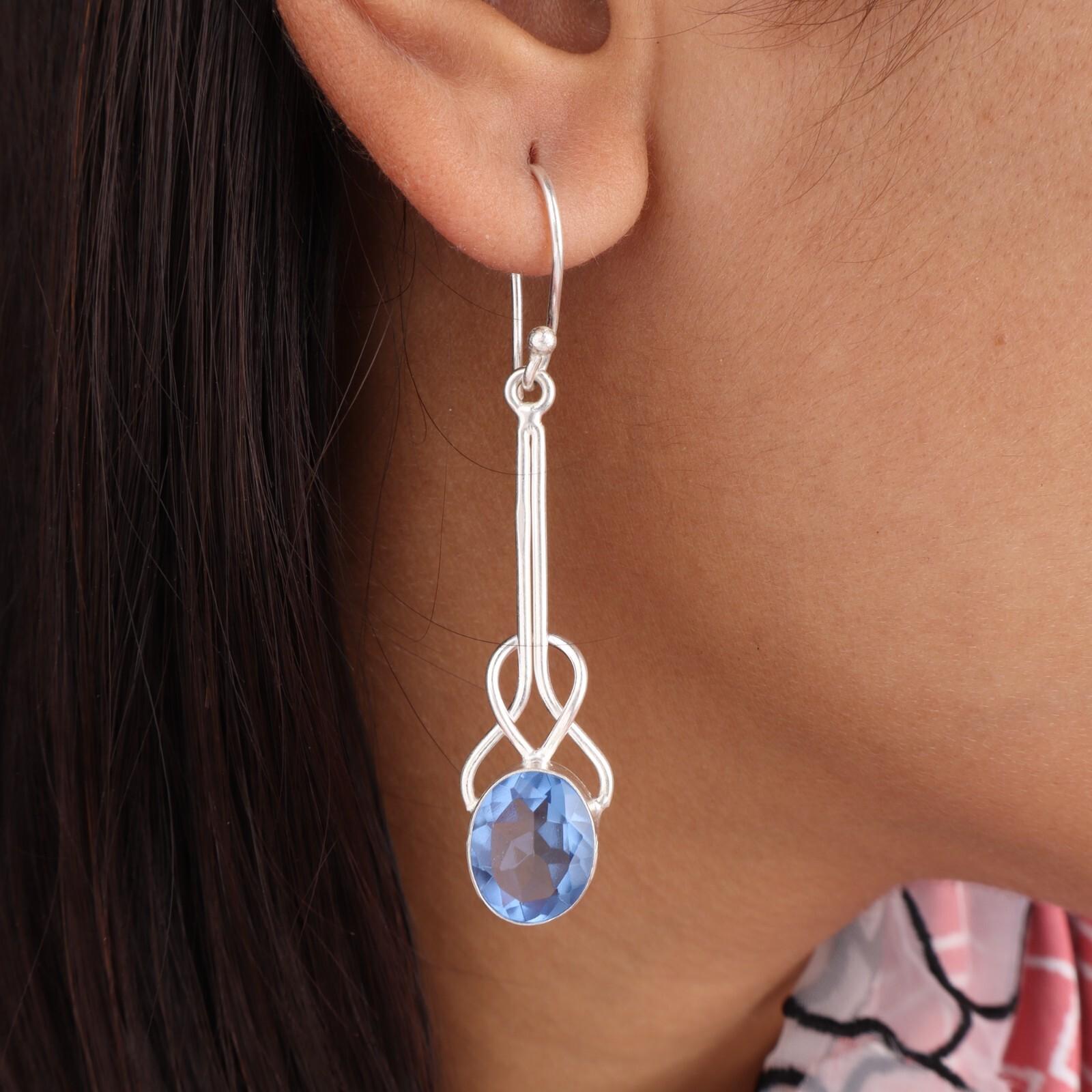 Tanzanite Gemstone 925 Sterling Silver Jewelry Handmade Designer Earrings 1.76 EE-171-12
Tanzanite Gemstone 925 Sterling Silver Jewelry Handmade Designer Earrings 1.76 EE-171-12