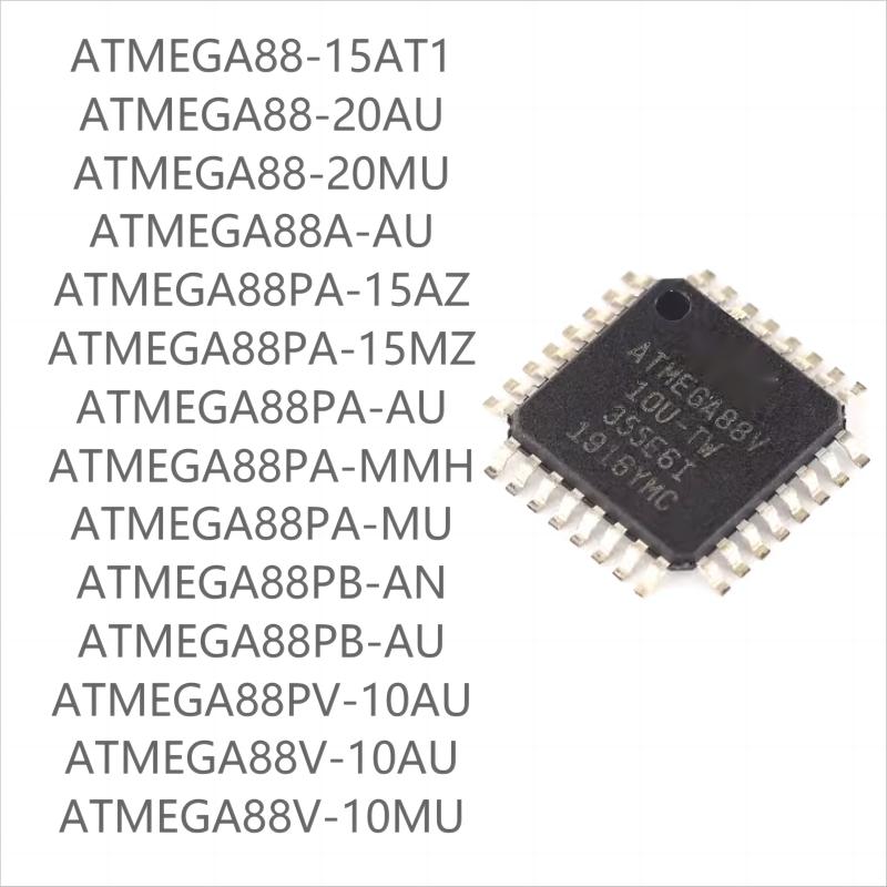 100PCS brand new ATMEGA88/A/P/PA/PB/PV/V series15AT1 20AU 20MU AU 15AZ 15MZ MMH AN 10AU 10MU ATMEGA88V-10MU(20pcs)
100PCS brand new ATMEGA88/A/P/PA/PB/PV/V series15AT1 20AU 20MU AU 15AZ 15MZ MMH AN 10AU 10MU ATMEGA88V-10MU(20pcs)