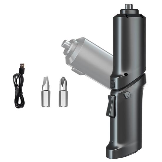 1 комплект, 1300 мАч, ручная дрель, складная зарядка через USB, беспроводная со светодиодной подсветкой, электрическая дрель, набор отверток для домашнего обслуживания A