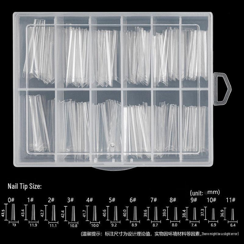 240-Piece Transparent Ballet Coffin Nail Tips - Full Cover, Extended Denim Look
240-Piece Transparent Ballet Coffin Nail Tips - Full Cover, Extended Denim Look