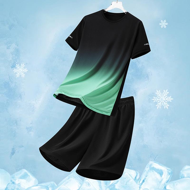Men s Summer Casual Gradient Sports Two-Piece Set: Breathable Quick-Dry T-Shirt & Shorts. M
Men s Summer Casual Gradient Sports Two-Piece Set: Breathable Quick-Dry T-Shirt & Shorts. M