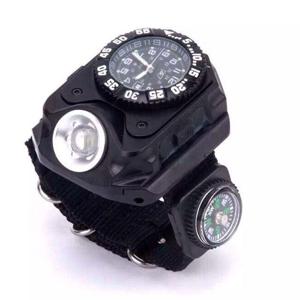 Tactical Compass Q5 LED Watches Flashlight Outdoor Sports Wrist Lamp Camping Waterproof
Tactical Compass Q5 LED Watches Flashlight Outdoor Sports Wrist Lamp Camping Waterproof