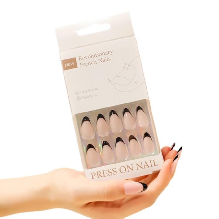 30Pcs Almond Medium Black French Tip Press On Nails Kit Fashion Nail Accessories Stick on Nail Manicure for Women
30Pcs Almond Medium Black French Tip Press On Nails Kit Fashion Nail Accessories Stick on Nail Manicure for Women