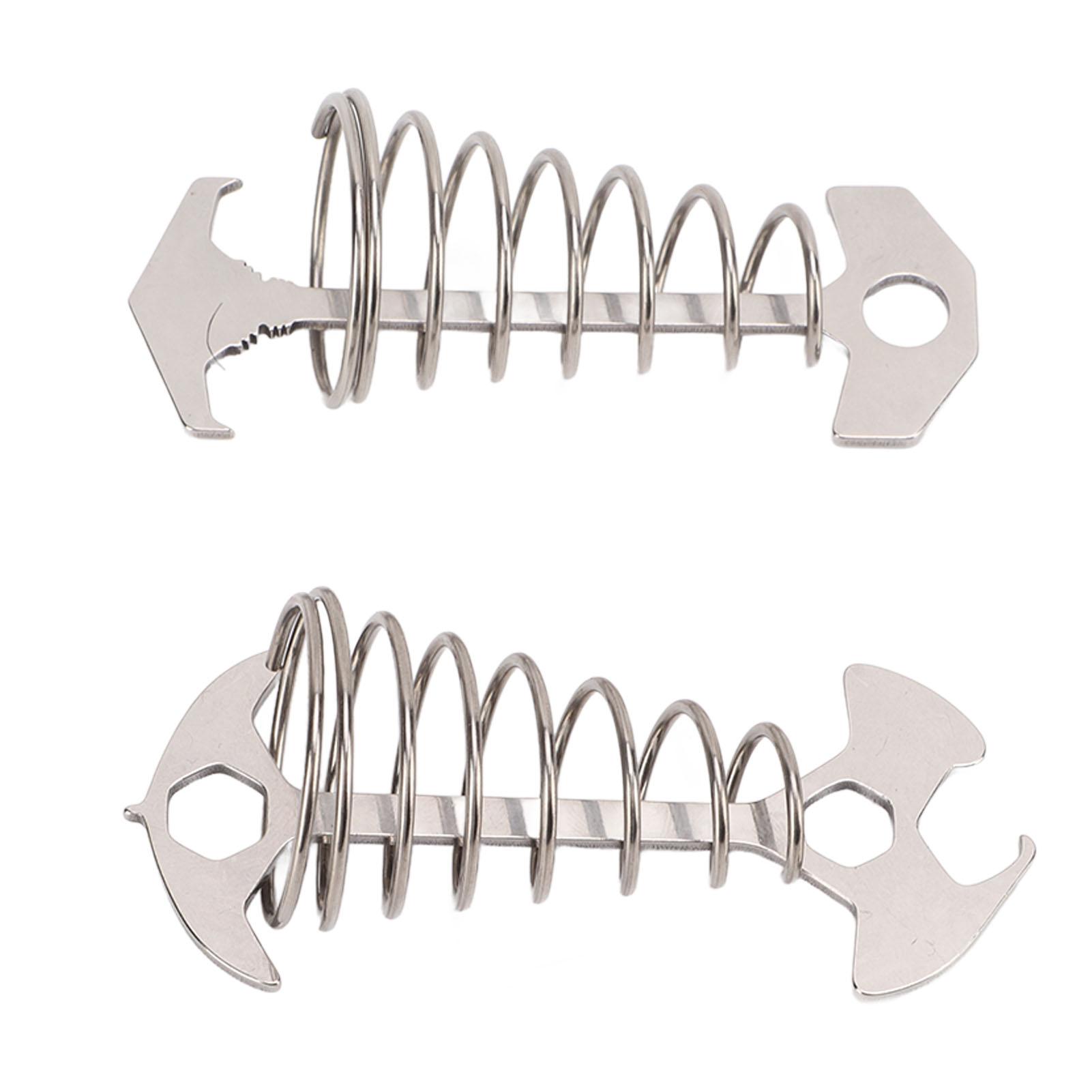 2Pcs Anti Trip Deck Tie Down Anchor Fish Bone Shape Wind Rope Tightener Tensioner with Spring for Outdoor Camping
2Pcs Anti Trip Deck Tie Down Anchor Fish Bone Shape Wind Rope Tightener Tensioner with Spring for Outdoor Camping
