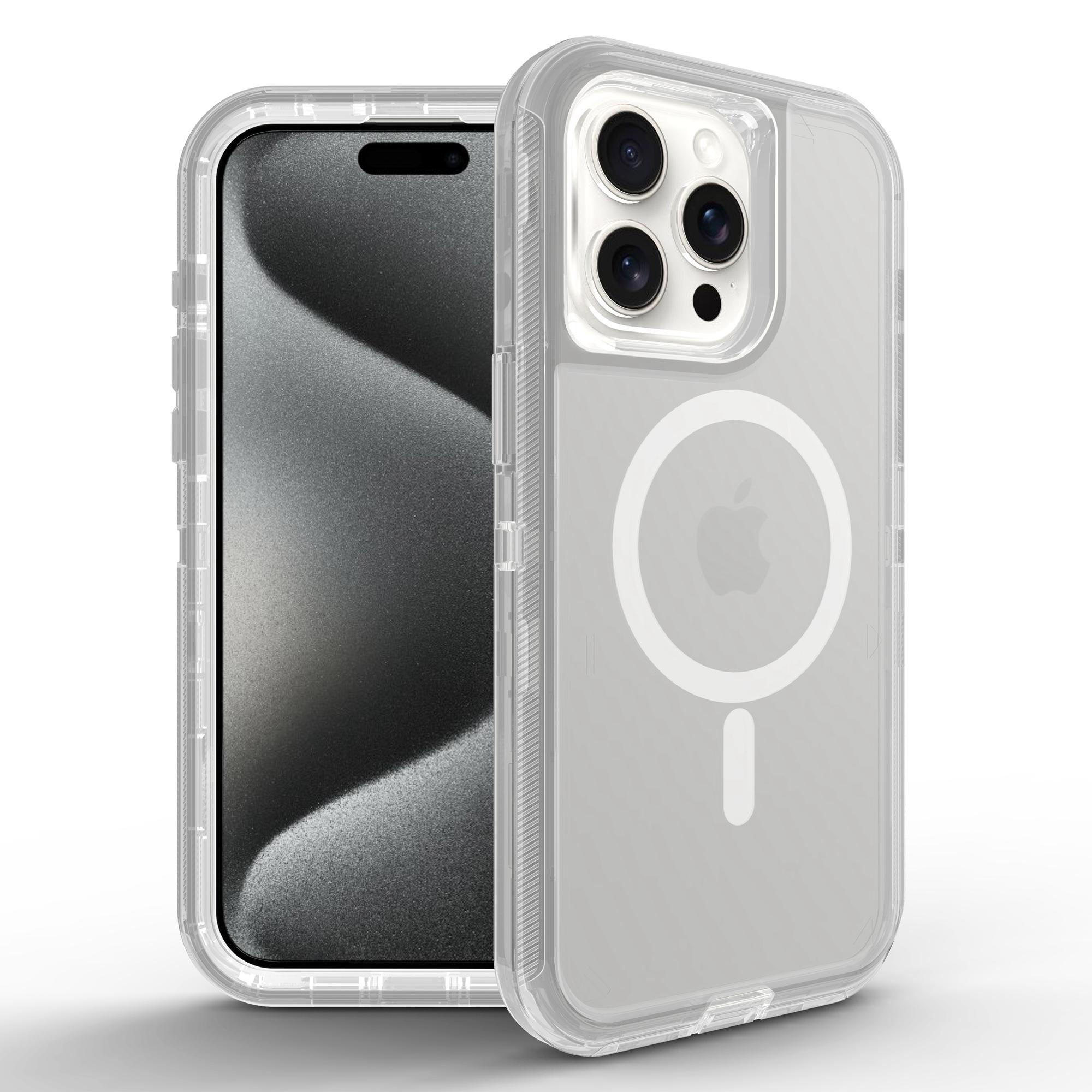 For iPhone 15 Pro Max Case Compatible with MagSafe Shockproof TPU + PC Phone Back Cover D
For iPhone 15 Pro Max Case Compatible with MagSafe Shockproof TPU + PC Phone Back Cover D
