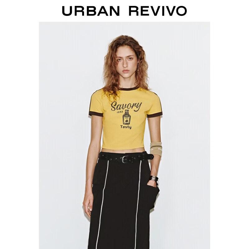 UR2026 Women s Color Block Letter Print Slim T-Shirt M
UR2026 Women s Color Block Letter Print Slim T-Shirt M
