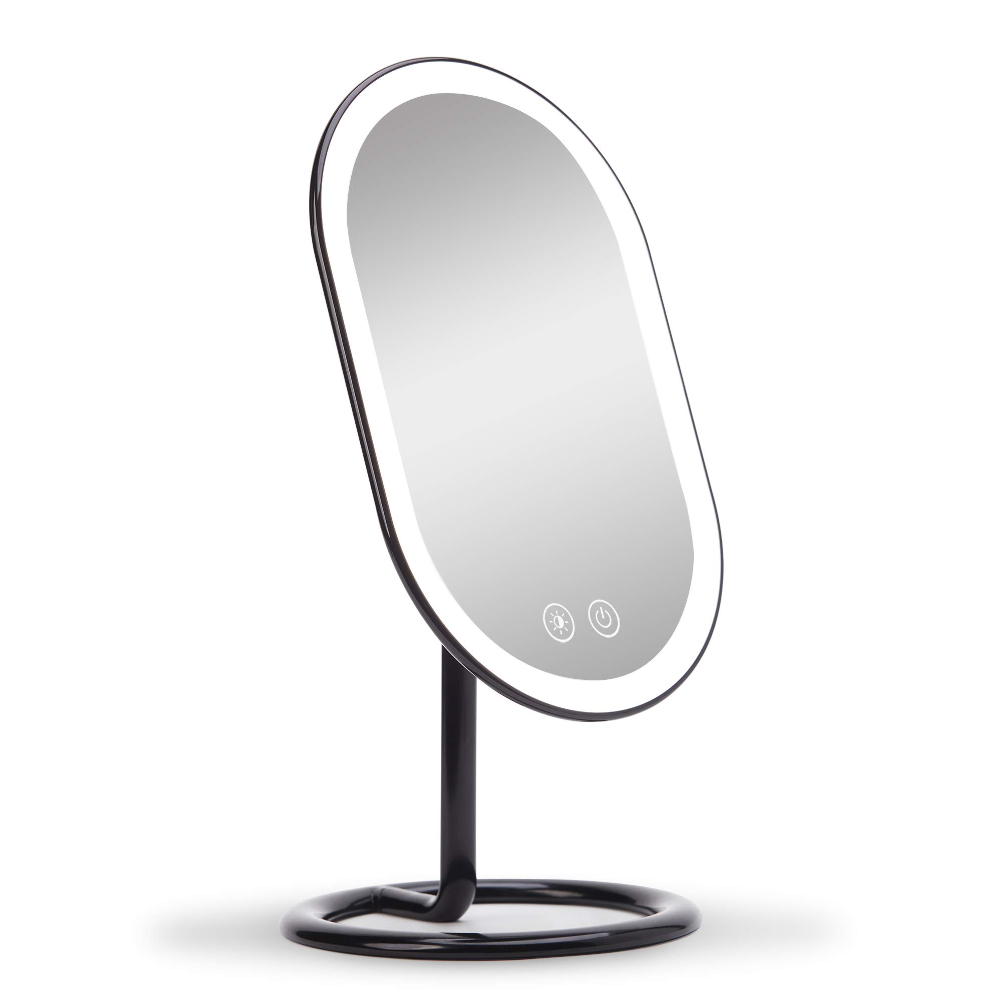 Fancii LED Light Vanity Makeup Rechargeable Cordless Illuminated Cosmetic Mirror with 3 Dim Light Dual Magnification Vera Obsidian Mirror, - Settings,
Fancii LED Light Vanity Makeup Rechargeable Cordless Illuminated Cosmetic Mirror with 3 Dim Light Dual Magnification Vera Obsidian Mirror, - Settings,