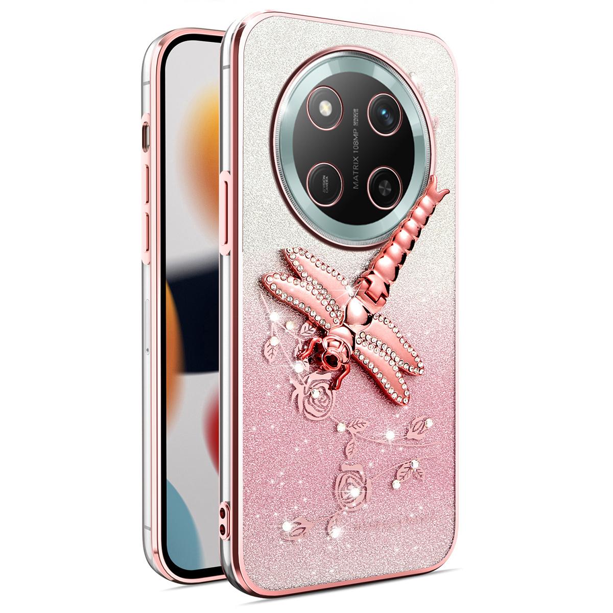 KADEM For Honor X60 Pro 5G/X9c 5G/Magic7 Lite 5G Case Dragonfly Kickstand TPU Flowers Glitter Phone Cover Pink
KADEM For Honor X60 Pro 5G/X9c 5G/Magic7 Lite 5G Case Dragonfly Kickstand TPU Flowers Glitter Phone Cover Pink