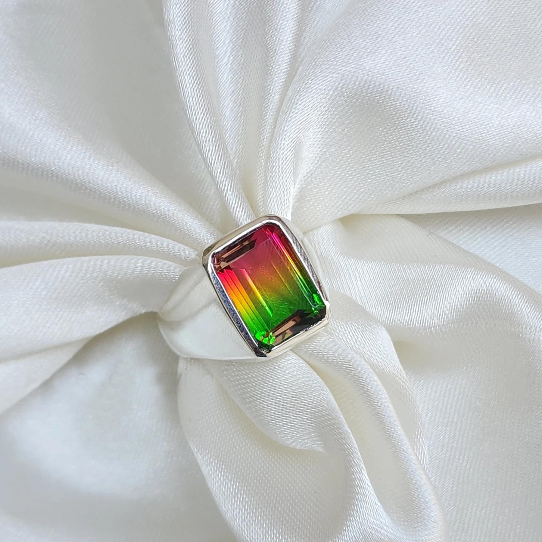 Watermelon Tourmaline 925 Sterling Silver Ring Jewelry, Multicolored Tourmaline Ring 10 срібний
Watermelon Tourmaline 925 Sterling Silver Ring Jewelry, Multicolored Tourmaline Ring 10 срібний