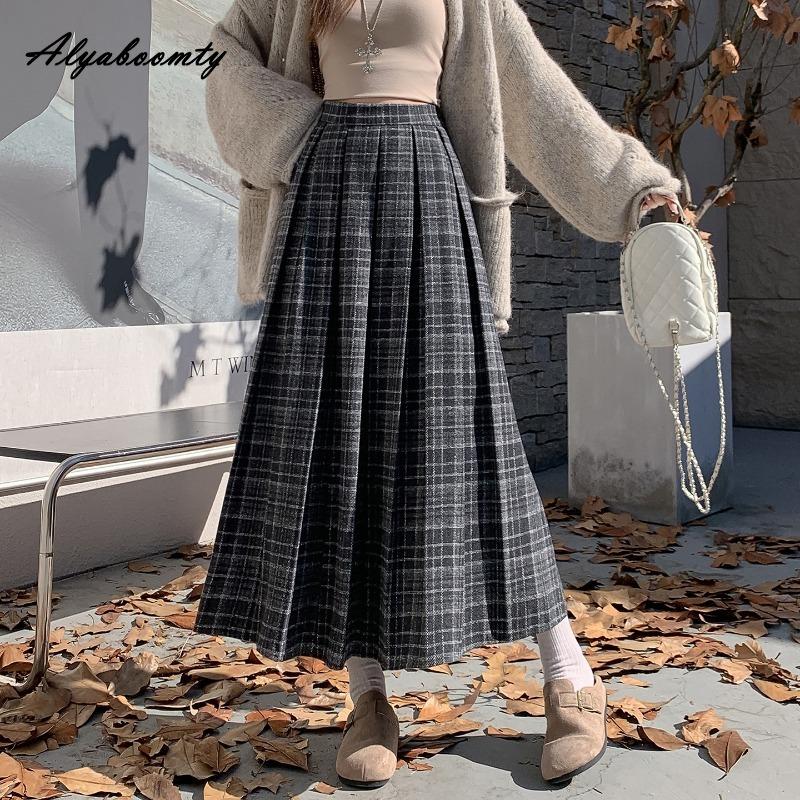 Японский стиль преппи Осень Зима Женская плиссированная юбка Эластичная талия Коричневая Серая Клетчатая Шерстяная юбка Винтажная Теплая Шерстяная Юбка Миди Женская One Size серый
Японский стиль преппи Осень Зима Женская плиссированная юбка Эластичная талия Коричневая Серая Клетчатая Шерстяная юбка Винтажная Теплая Шерстяная Юбка Миди Женская One Size серый