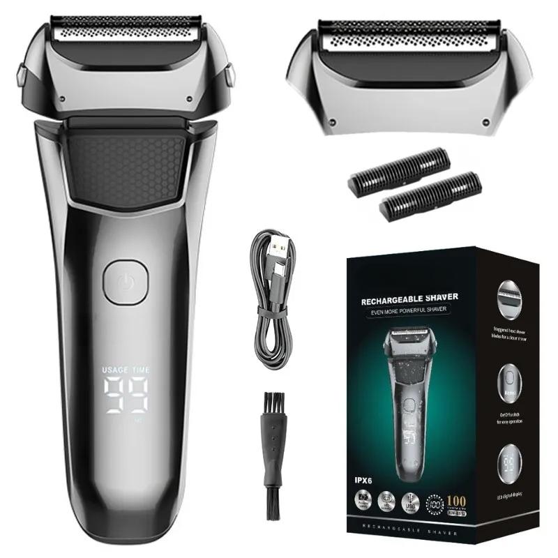 Washable Wet & Dry Electric Shaver For Men Face Beard Electric Razor Rechargeable Head Bald 3-Blade Shaving Machine System
Washable Wet & Dry Electric Shaver For Men Face Beard Electric Razor Rechargeable Head Bald 3-Blade Shaving Machine System