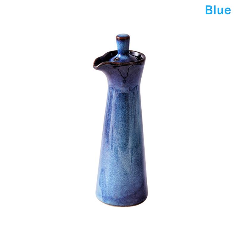 Ceramic Oil Dispenser Bottle with Lid - Glazed Pottery Olive Oil & Vinegar Cruet for Kitchen синій
Ceramic Oil Dispenser Bottle with Lid - Glazed Pottery Olive Oil & Vinegar Cruet for Kitchen синій