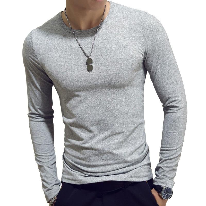 Spring and Autumn Men s Casual Solid Color Long Sleeve T-shirt Round Neck Slim Fit Autumn and Winter Bottom Shirt Men s Wear XXXL сірий
Spring and Autumn Men s Casual Solid Color Long Sleeve T-shirt Round Neck Slim Fit Autumn and Winter Bottom Shirt Men s Wear XXXL сірий