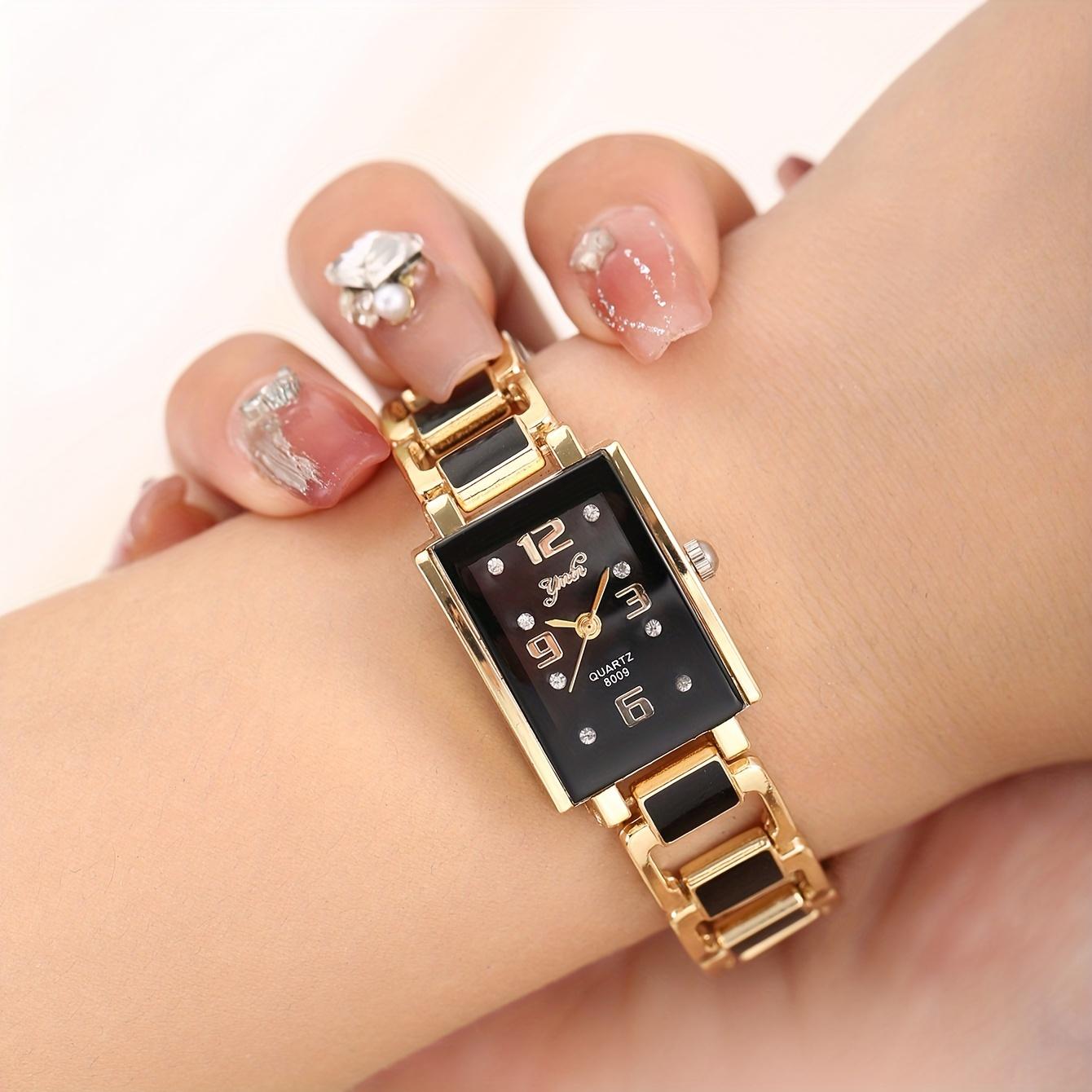 1PC Elegant Ladies Quartz Watch with Stylish Rectangle Alloy Strap, Perfect for Christmas or Halloween Gifts
1PC Elegant Ladies Quartz Watch with Stylish Rectangle Alloy Strap, Perfect for Christmas or Halloween Gifts