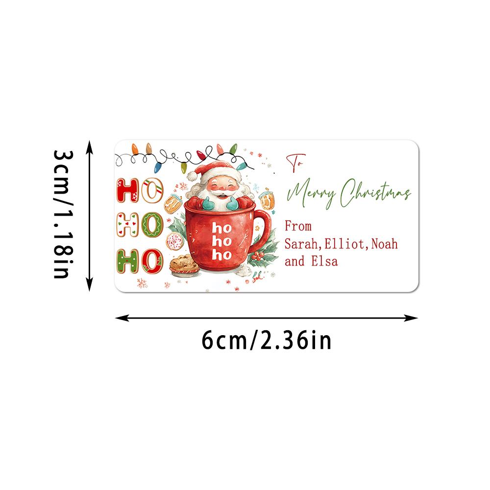 Santa Claus Exclusive Customized Express Christmas Stickers, Customized Name/Text, Sealing Labels, Christmas Gift Stickers 25pcs
Santa Claus Exclusive Customized Express Christmas Stickers, Customized Name/Text, Sealing Labels, Christmas Gift Stickers 25pcs