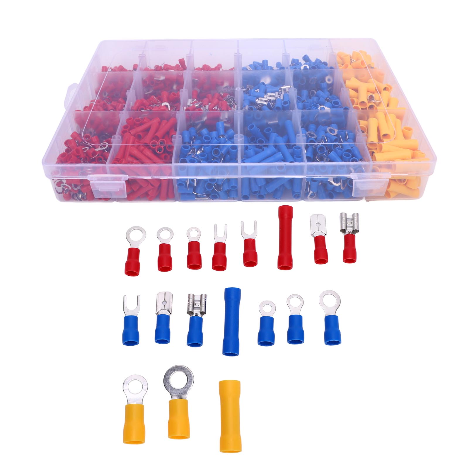 1500Pcs Pre Insulated Wiring Connectors Secure Connection Insulated Wire Crimp Terminals for Marine
1500Pcs Pre Insulated Wiring Connectors Secure Connection Insulated Wire Crimp Terminals for Marine