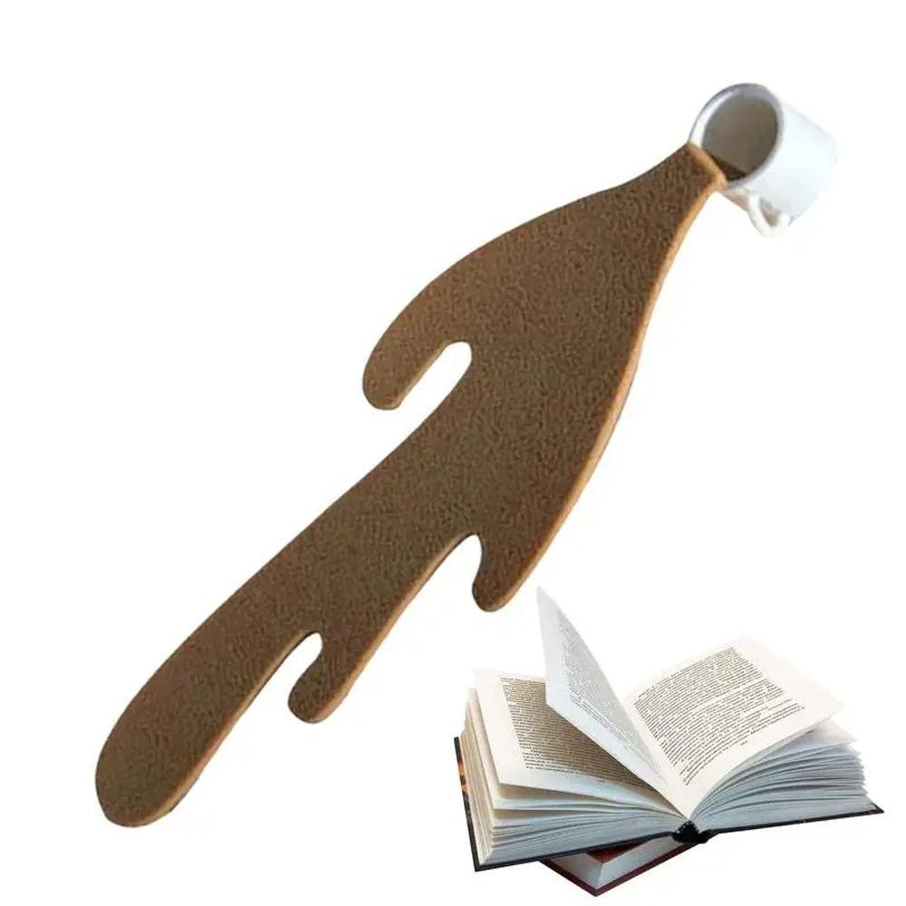 PU Leather Funny Bookmarks Coffee Themed Coffee Bookmark Spilled Coffee Bookmark Book Accessories as picture
PU Leather Funny Bookmarks Coffee Themed Coffee Bookmark Spilled Coffee Bookmark Book Accessories as picture