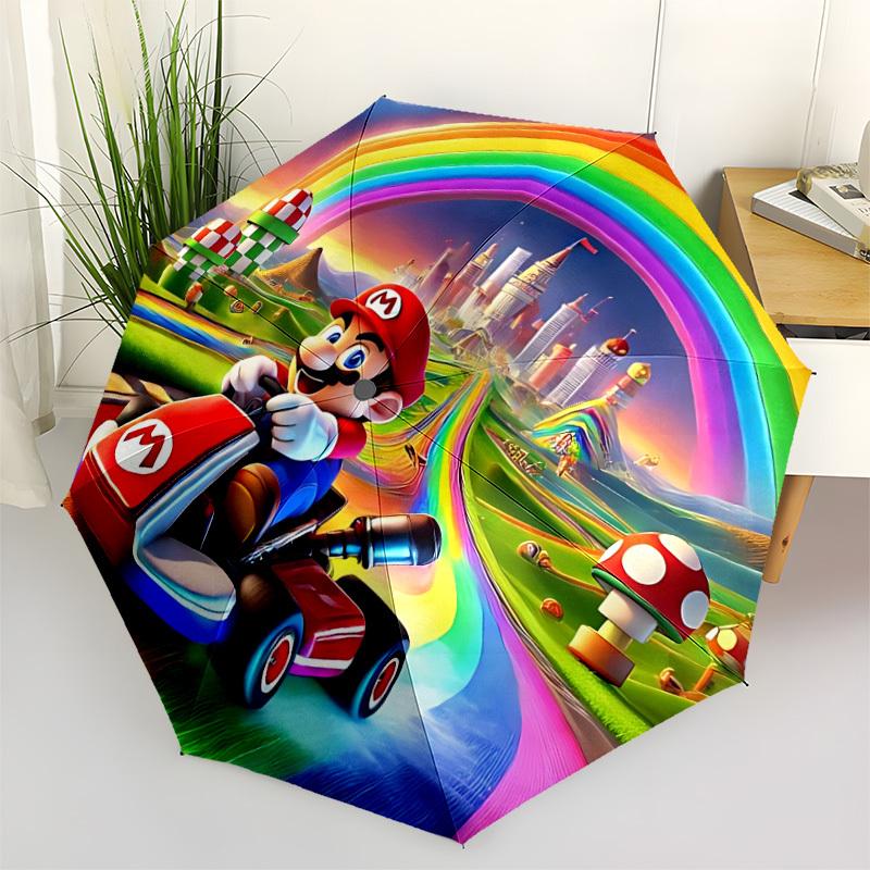 1pc Mario Automatic Folding Cute Umbrella - Compact 8-Rib Design, Durable Plastic & Iron, Perfect Gift for Friends & Family, Outdoor Umbrella, Fashion
1pc Mario Automatic Folding Cute Umbrella - Compact 8-Rib Design, Durable Plastic & Iron, Perfect Gift for Friends & Family, Outdoor Umbrella, Fashion