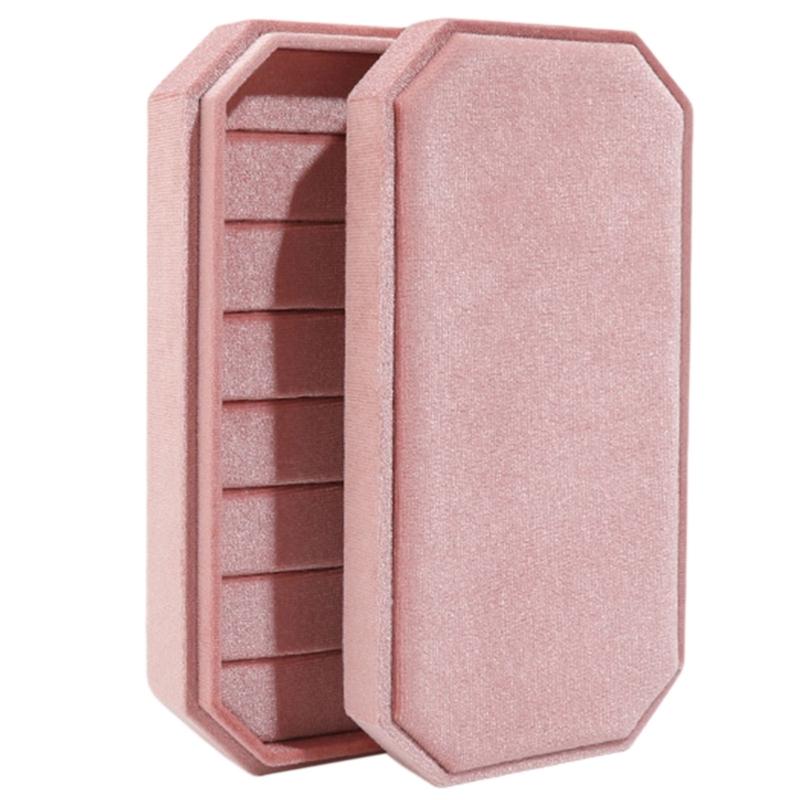 Elegant Jewelry Storage Box Portable Flannel Jewelry Box Display Holder For Elegant Ring And Earring Storage розовый
Elegant Jewelry Storage Box Portable Flannel Jewelry Box Display Holder For Elegant Ring And Earring Storage розовый