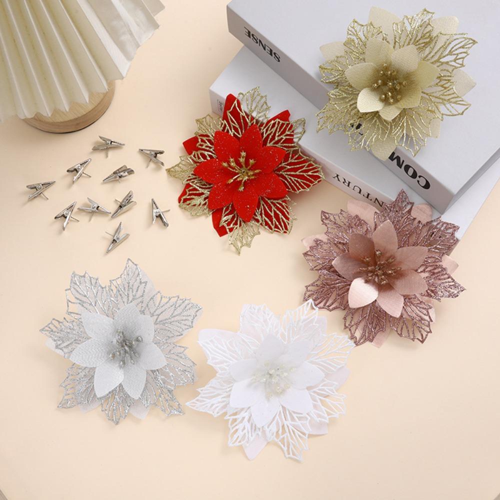 16cm Artificial Fake Flower Three-layer Xmas Tree Ornament DIY Decoration рожевий колір золота
16cm Artificial Fake Flower Three-layer Xmas Tree Ornament DIY Decoration рожевий колір золота