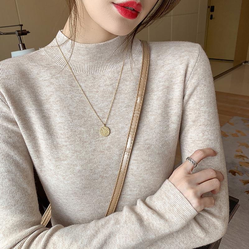 2025 Women s Fashion High-End Mid-Neck Knitted Sweater for Autumn/Winter One Size (Recommended for 80-125 jin)
2025 Women s Fashion High-End Mid-Neck Knitted Sweater for Autumn/Winter One Size (Recommended for 80-125 jin)