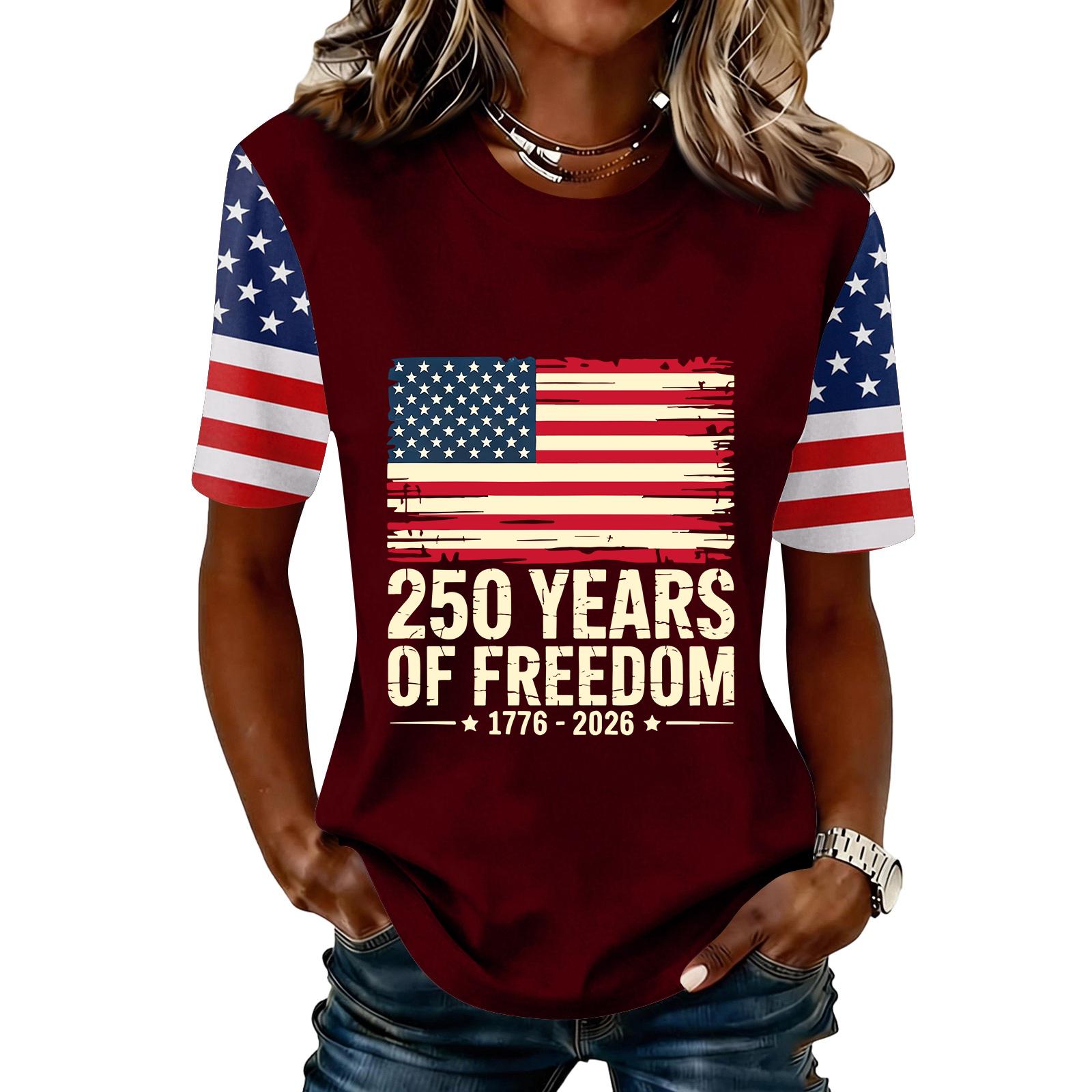 Womens Spring Tops Summer Shirts for Women Casual Short Sleeve Printed Tshirts Shirts for Women Crewneck Soft Lightweight Tee XL винний
Womens Spring Tops Summer Shirts for Women Casual Short Sleeve Printed Tshirts Shirts for Women Crewneck Soft Lightweight Tee XL винний