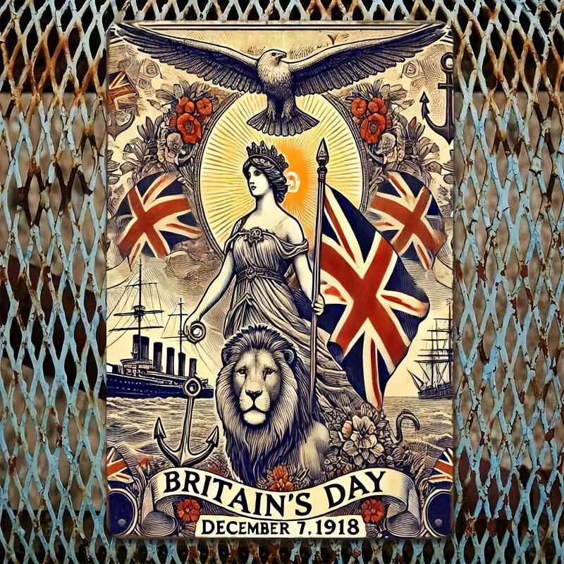 British Day British themed decoration iron retro metal iron sign retro plaque decorative mural with retro style design 20x30cm(7.8x11.8inch)
British Day British themed decoration iron retro metal iron sign retro plaque decorative mural with retro style design 20x30cm(7.8x11.8inch)