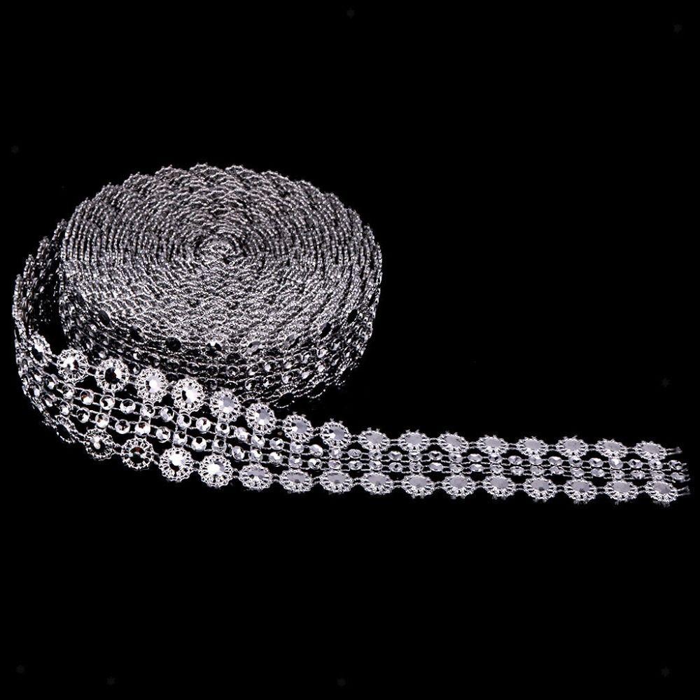 5 Yards Gold Silver Crystal Ribbon Giltter Mesh Wrap Tape DIY Sewing Applique Women s Wear срібний
5 Yards Gold Silver Crystal Ribbon Giltter Mesh Wrap Tape DIY Sewing Applique Women s Wear срібний