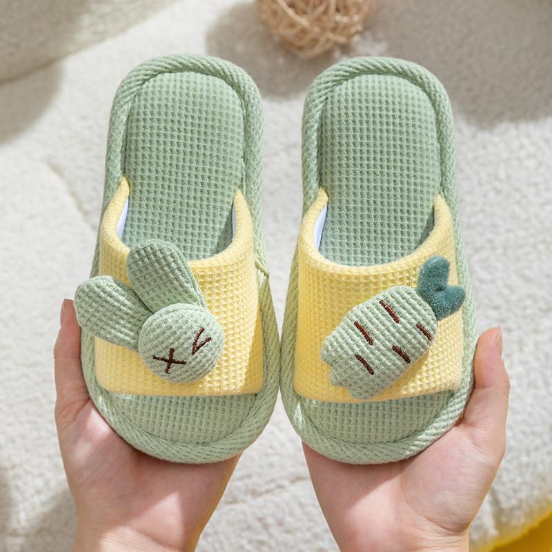 Xinwang Rabbit Linen Slippers for Kids: Summer Indoor Silent Cotton Slippers for Men and Women. 24-25 (inner length 15cm, fits age 2-3) жовтий
Xinwang Rabbit Linen Slippers for Kids: Summer Indoor Silent Cotton Slippers for Men and Women. 24-25 (inner length 15cm, fits age 2-3) жовтий