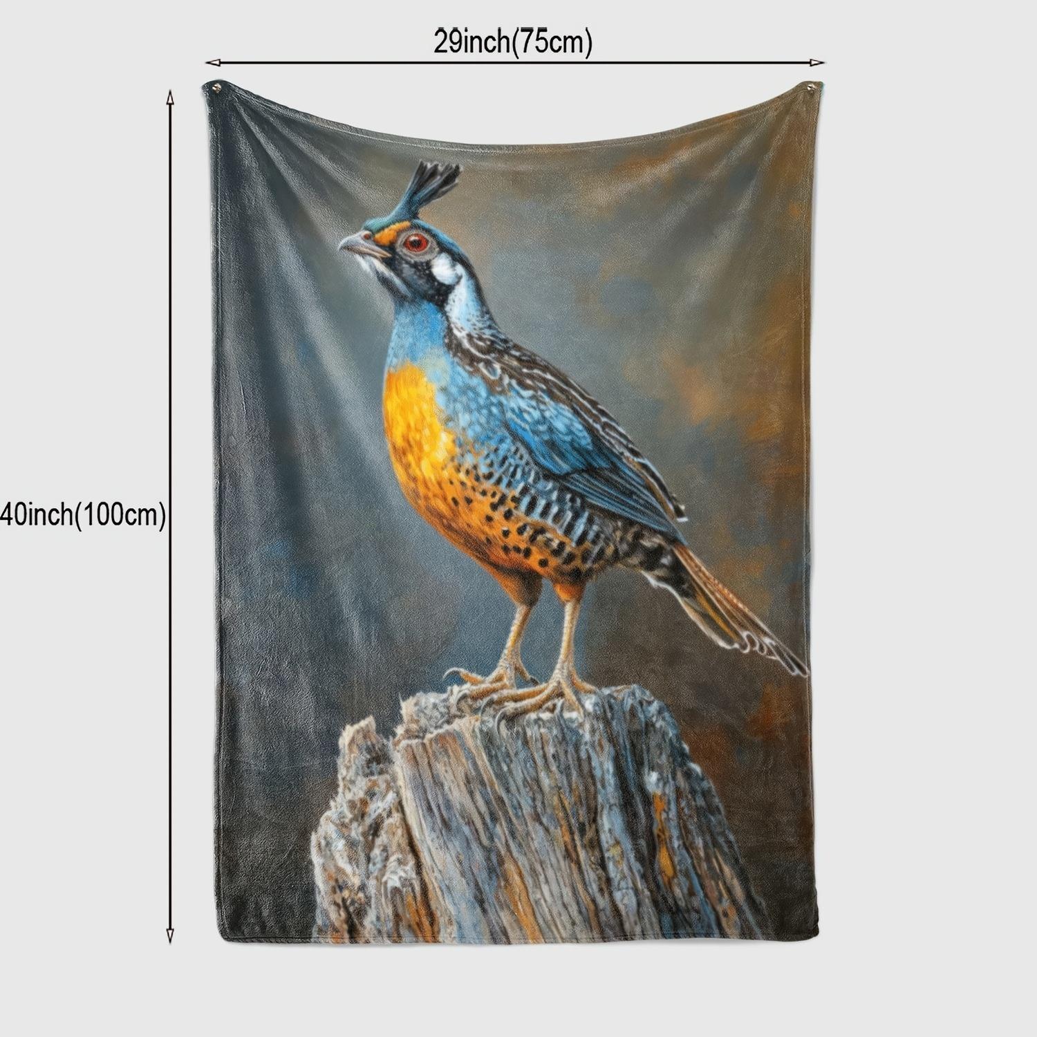 Bird Print Flannel Throw Blanket - Soft Polyester, Multi-Color, Tear-Resistant for All Seasons - Perfect Gift for African Girls, 130x150cm
Bird Print Flannel Throw Blanket - Soft Polyester, Multi-Color, Tear-Resistant for All Seasons - Perfect Gift for African Girls, 130x150cm