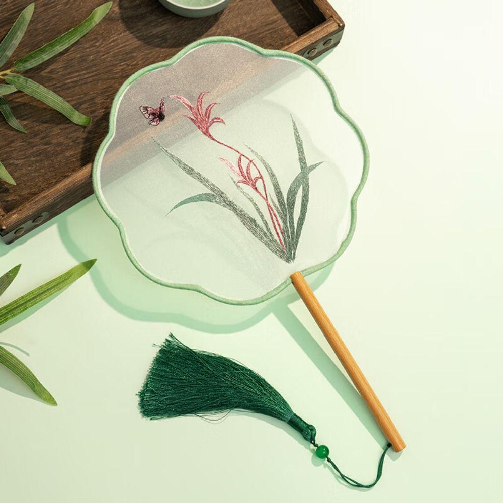 Tuan Fan Chinese Style Fan with Pendant Silk Fan Plum Blossom Embroidery Fan Photography Prop Style C
Tuan Fan Chinese Style Fan with Pendant Silk Fan Plum Blossom Embroidery Fan Photography Prop Style C