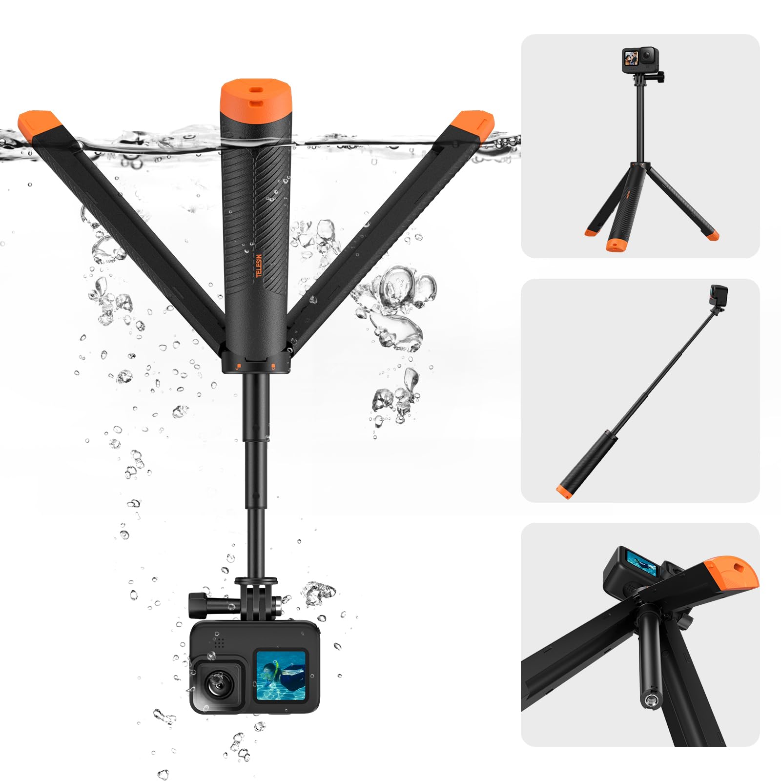 Multifunctional Waterproof Buoyancy Mini Tripod GoPro Accessories Floating Grip for Diving Photography Deep Water Protection Telescopic Adjustment
Multifunctional Waterproof Buoyancy Mini Tripod GoPro Accessories Floating Grip for Diving Photography Deep Water Protection Telescopic Adjustment