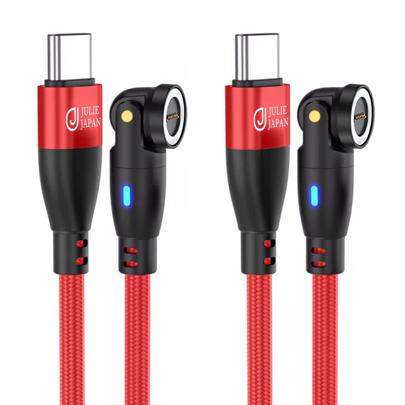 JJ JULIE JAPAN Magnetic Charging PD Cable No QC Data Swing Red Cable, 9-pin 60W, Only, Connectors, Compatible, Head, (0.5m, 2-Pack)
JJ JULIE JAPAN Magnetic Charging PD Cable No QC Data Swing Red Cable, 9-pin 60W, Only, Connectors, Compatible, Head, (0.5m, 2-Pack)