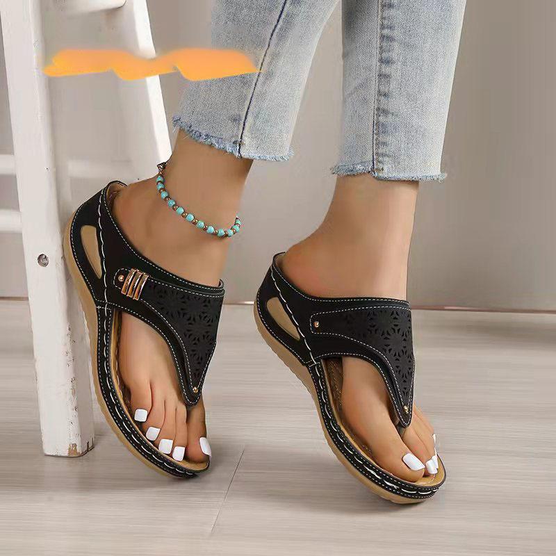 Women Orthopedic Sandals Casual Wedge Sandals Breathable Thick Sole Beach Shoes Comfortable Clip Toe Sandals for Outdoor Travel 38 чорний
Women Orthopedic Sandals Casual Wedge Sandals Breathable Thick Sole Beach Shoes Comfortable Clip Toe Sandals for Outdoor Travel 38 чорний