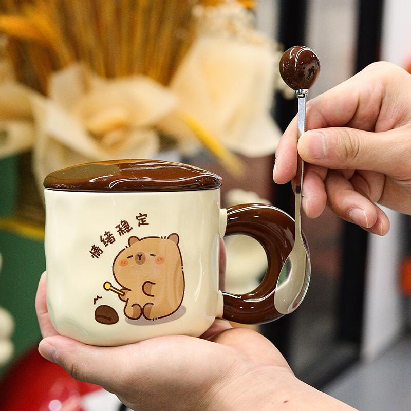 Cartoon Ceramic Mug with Lid and Handle Regular
Cartoon Ceramic Mug with Lid and Handle Regular