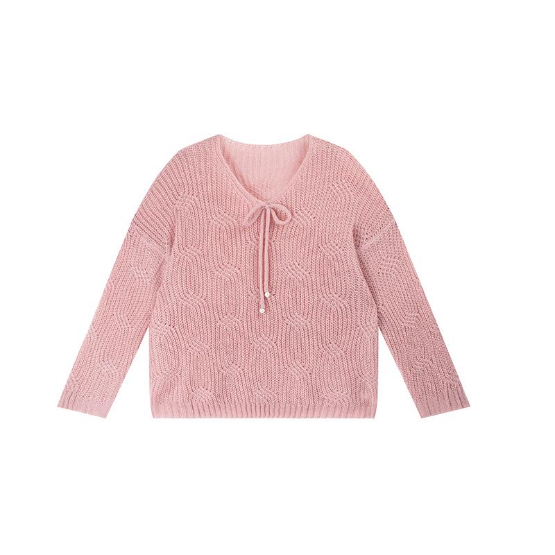 Shuangtian 2026 Spring Plus Size V-Neck Lace-Up Knitwear for Women - Casual and Loose Style F737 3XL
Shuangtian 2026 Spring Plus Size V-Neck Lace-Up Knitwear for Women - Casual and Loose Style F737 3XL
