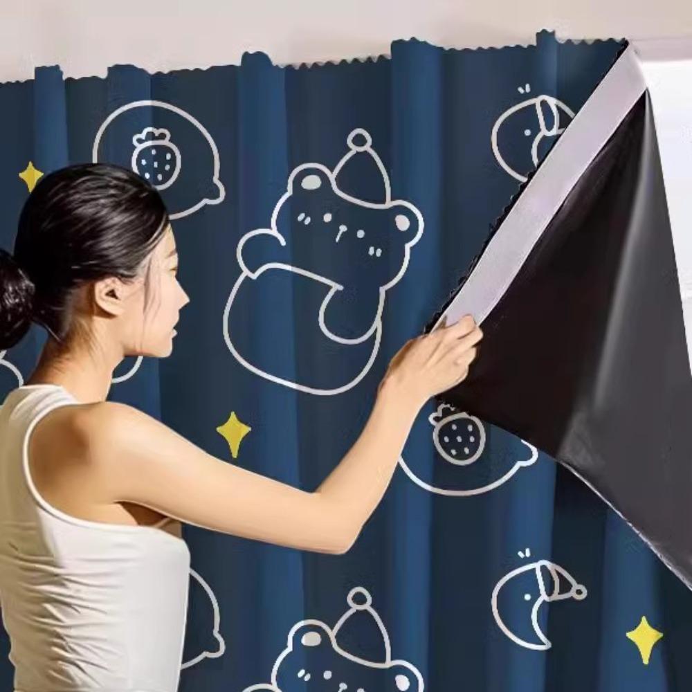 Thickened Blackout Curtains Waterproof Blackout Drapes No-Drill Curtains Living Room 35.43x47.24 in-Style E
Thickened Blackout Curtains Waterproof Blackout Drapes No-Drill Curtains Living Room 35.43x47.24 in-Style E