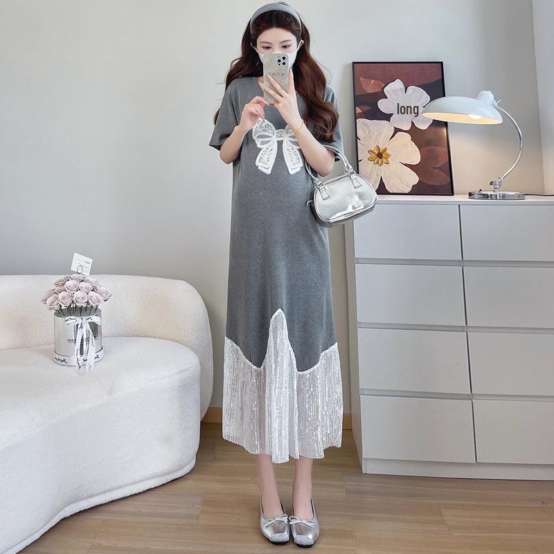 2026 Summer Age-Defying Maternity Dress: Korean Style Patchwork Two-Piece Look Skirt 2XL сірий колір
2026 Summer Age-Defying Maternity Dress: Korean Style Patchwork Two-Piece Look Skirt 2XL сірий колір