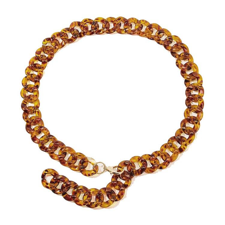 Новая Мода Акриловая Цветная Смола Черепаховый Панцирь Женская Модная Повседневная Декоративная Цепочка на Талию для Юбки
Новая Мода Акриловая Цветная Смола Черепаховый Панцирь Женская Модная Повседневная Декоративная Цепочка на Талию для Юбки