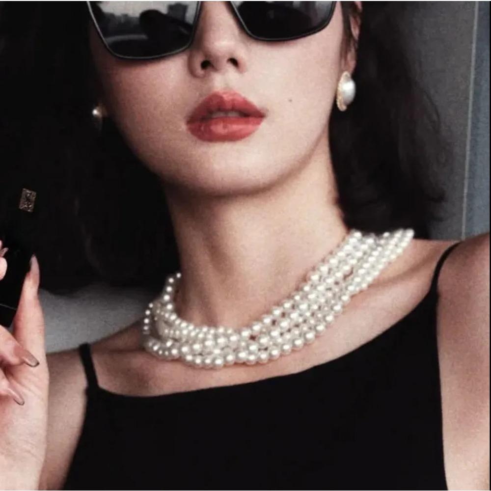 JMXD Модное ожерелье из искусственного жемчуга для женщин, многослойный чокер, ретро-цепочка на ключицу, элегантные многослойные Y2K украшения в подарок
JMXD Модное ожерелье из искусственного жемчуга для женщин, многослойный чокер, ретро-цепочка на ключицу, элегантные многослойные Y2K украшения в подарок