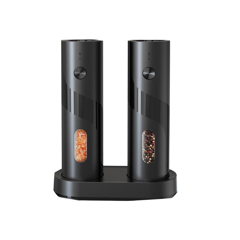 Electric Rechargeable Salt and Pepper Grinder Set Top-Refill Automatic Pepper Mill Grinder with Charging Base, Adjustable Coarse чорний
Electric Rechargeable Salt and Pepper Grinder Set Top-Refill Automatic Pepper Mill Grinder with Charging Base, Adjustable Coarse чорний